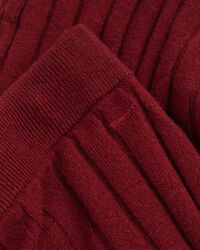 Wide Ribbed Wool Skirt