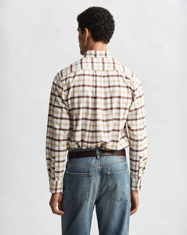 Regular Fit Checked Oxford Shirt