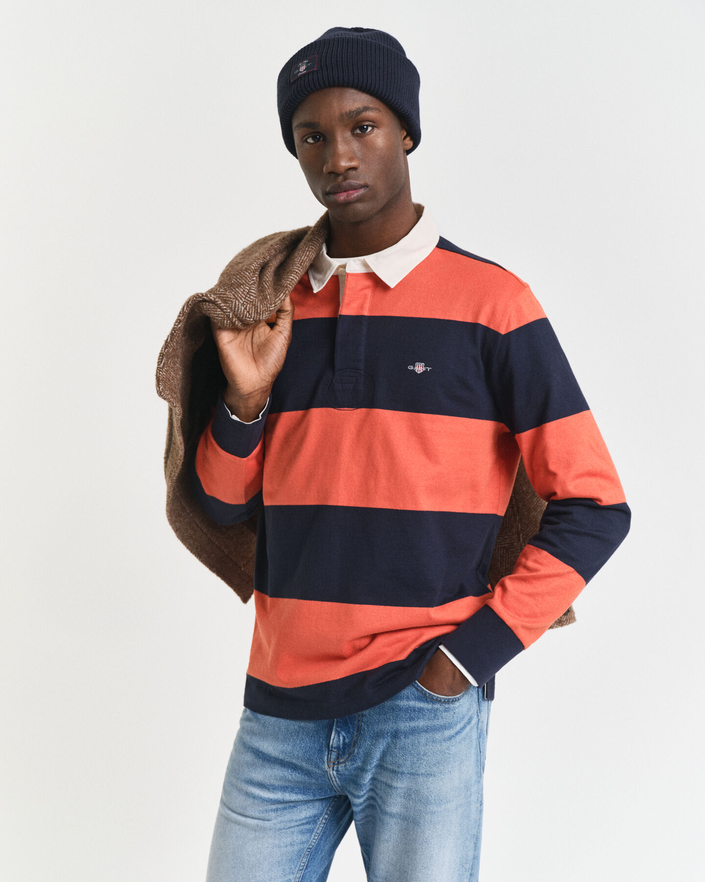 Block Striped Heavy Rugger