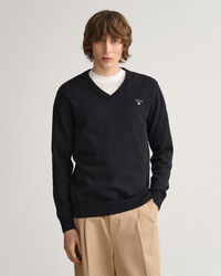 Classic Cotton V-Neck Sweater
