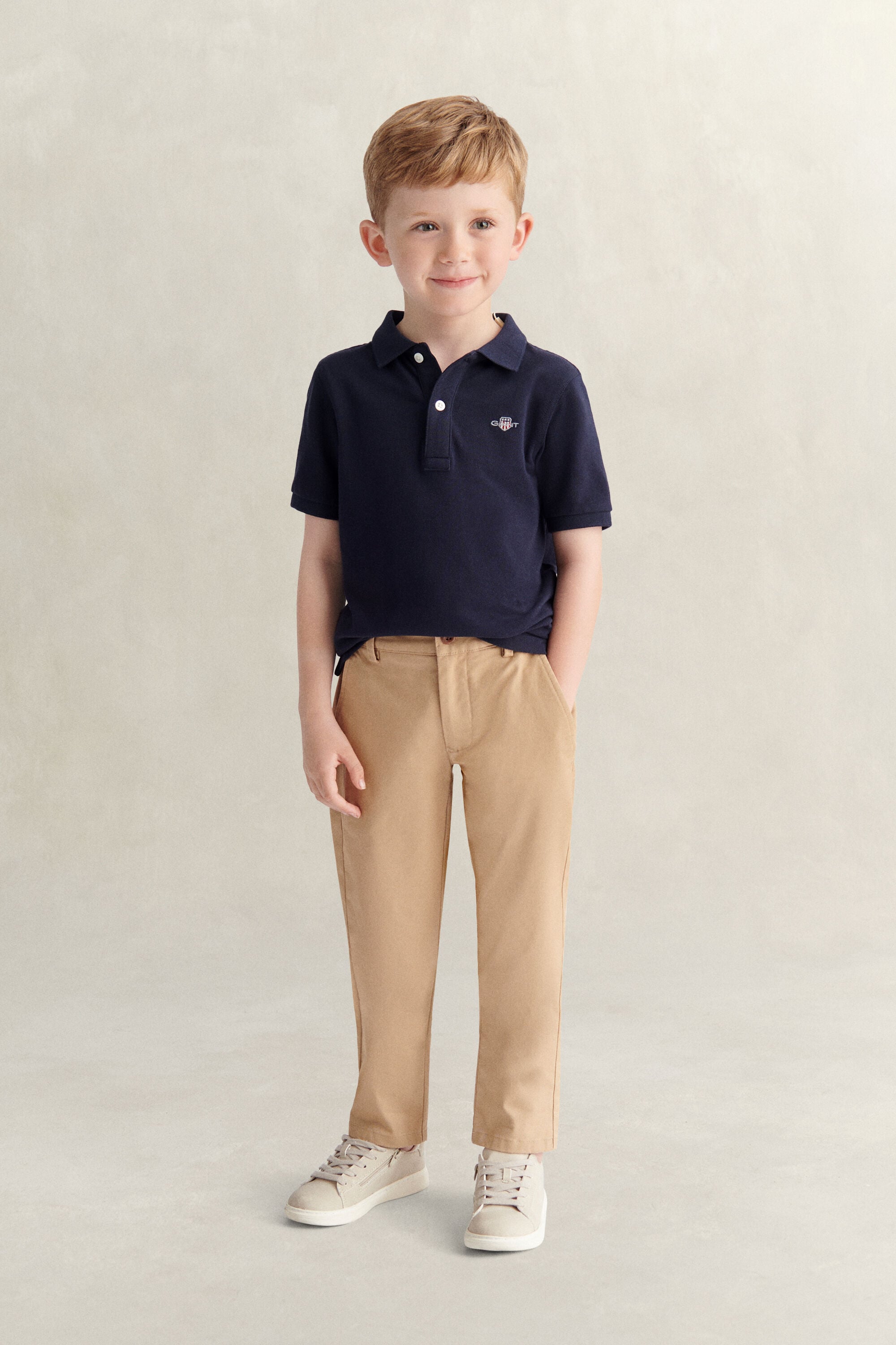 Boys Chinos — DARK KHAKI