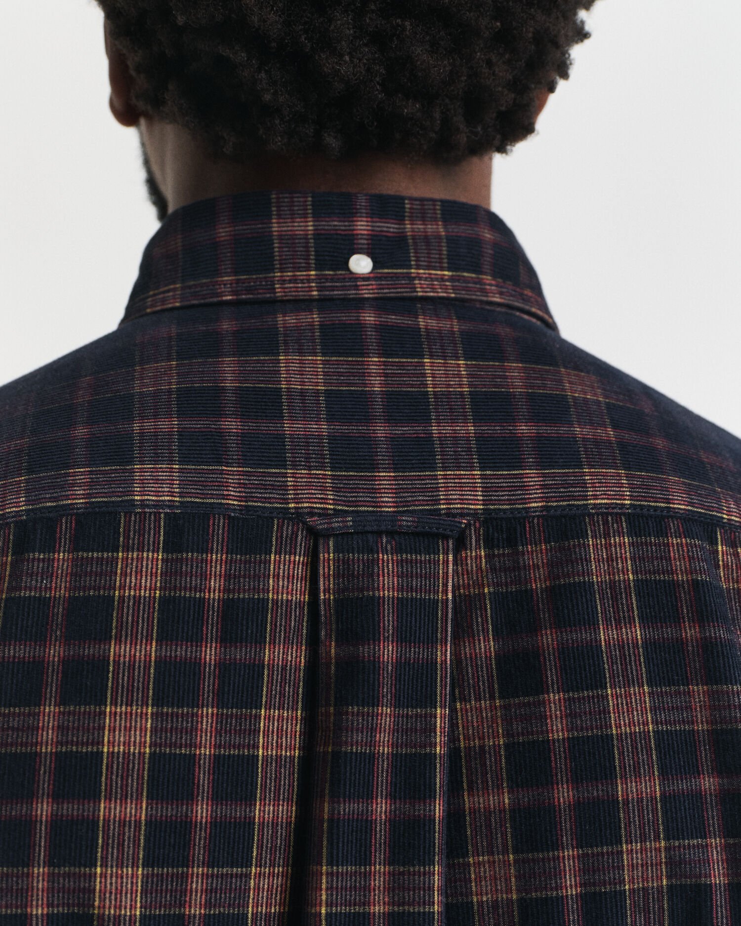 Regular Fit Checked Corduroy Shirt