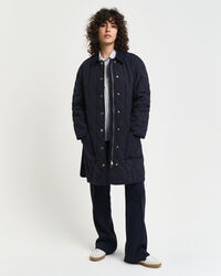 Quilted Corduroy Detailed Coat