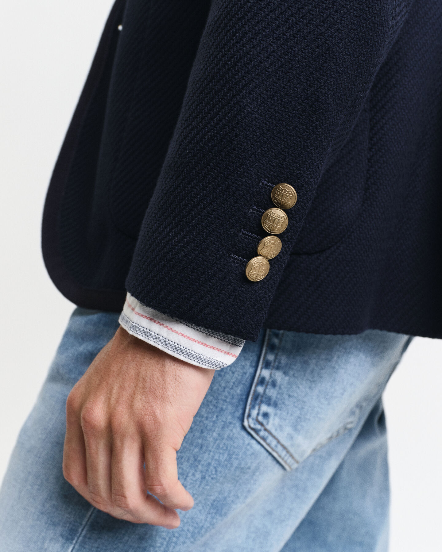 Slim Fit Cotton Wool Club Blazer