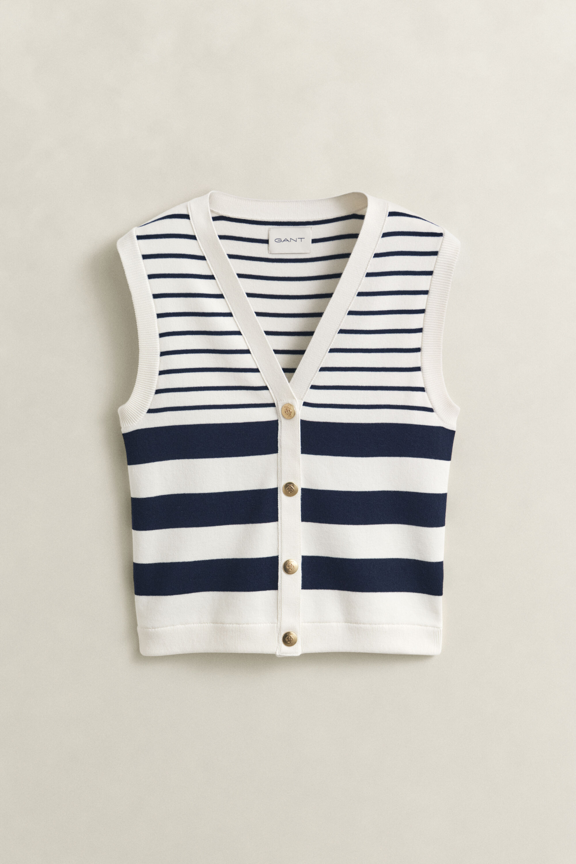Striped Knit Vest