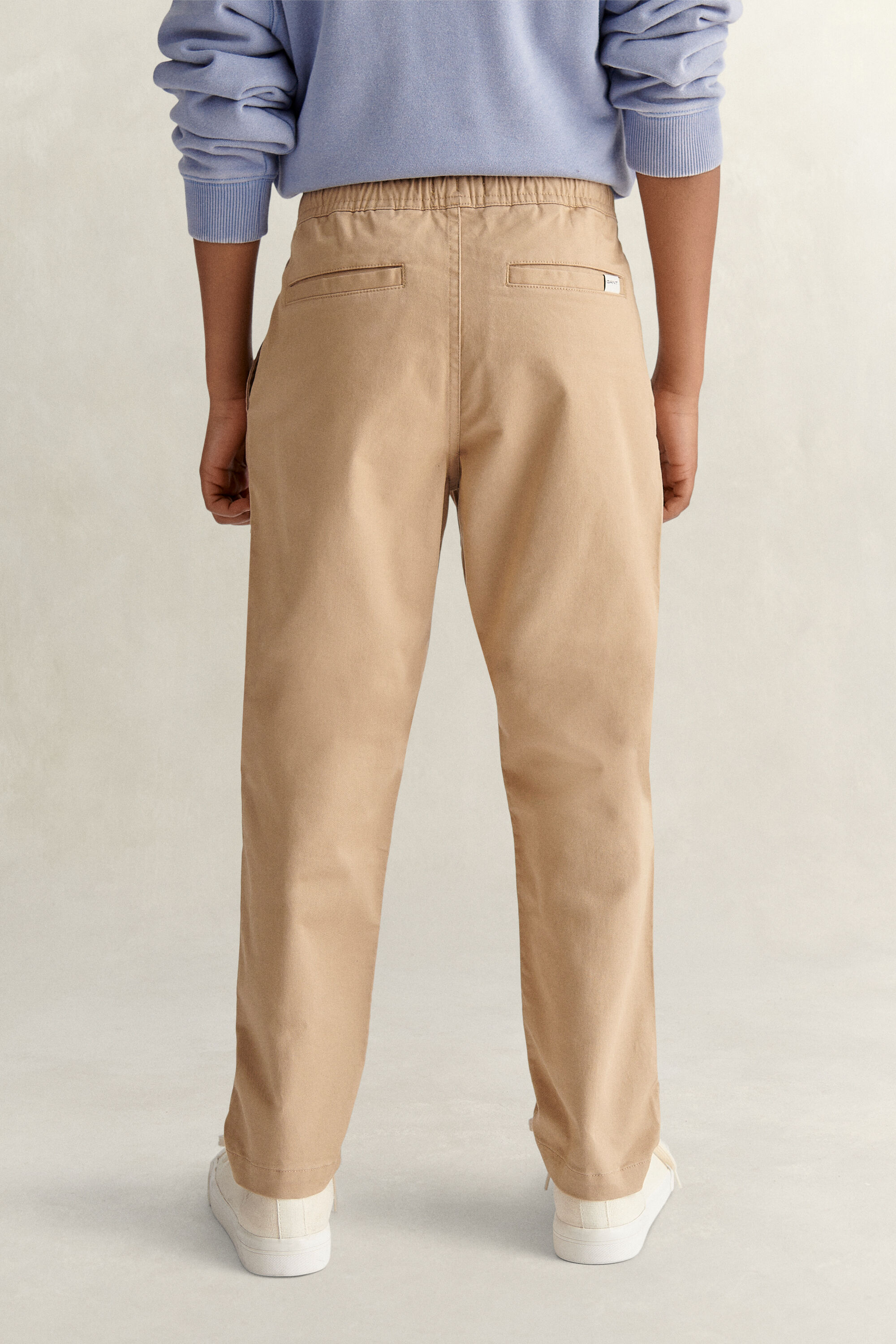 Teen Boys Drawstring Chinos — DARK KHAKI
