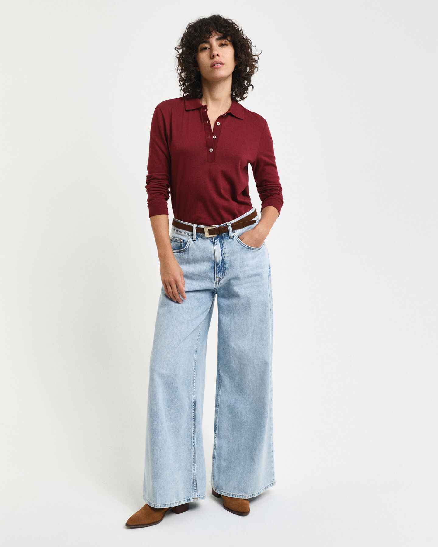 Seamless Long Sleeve Polo Shirt