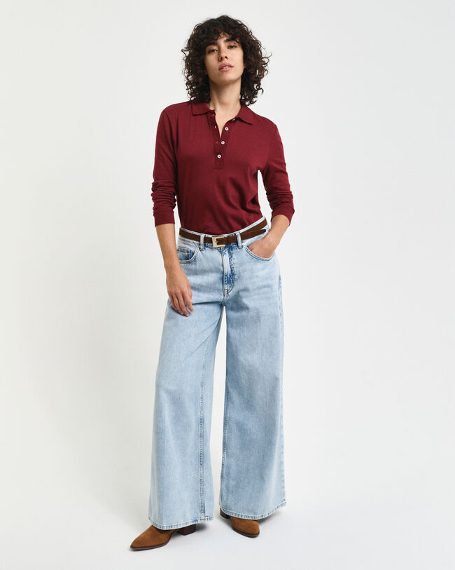 Seamless Long Sleeve Polo Shirt