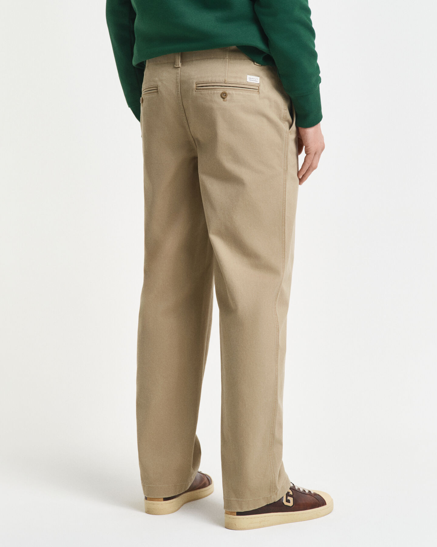 Relaxed Fit Cotton Twill Chinos