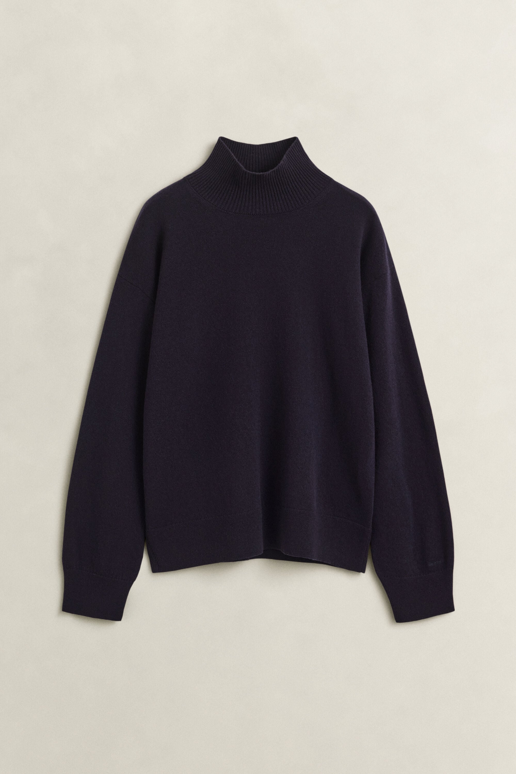 Superfine Lambswool Mock Neck Sweater