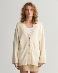 Relaxed Fit V-Neck Cardigan