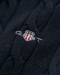 Teens Cotton Cable Knit Half-Zip Sweater