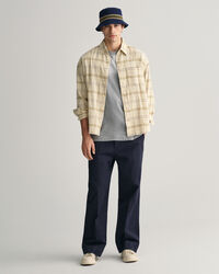 Oversized Textured Checked Shirt