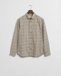 Regular Fit Tattersall Checked Twill Shirt