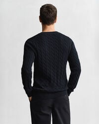 Cotton Cable Knit Crew Neck Sweater