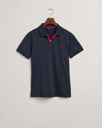 Contrast Collar Piqu&eacute; Rugger