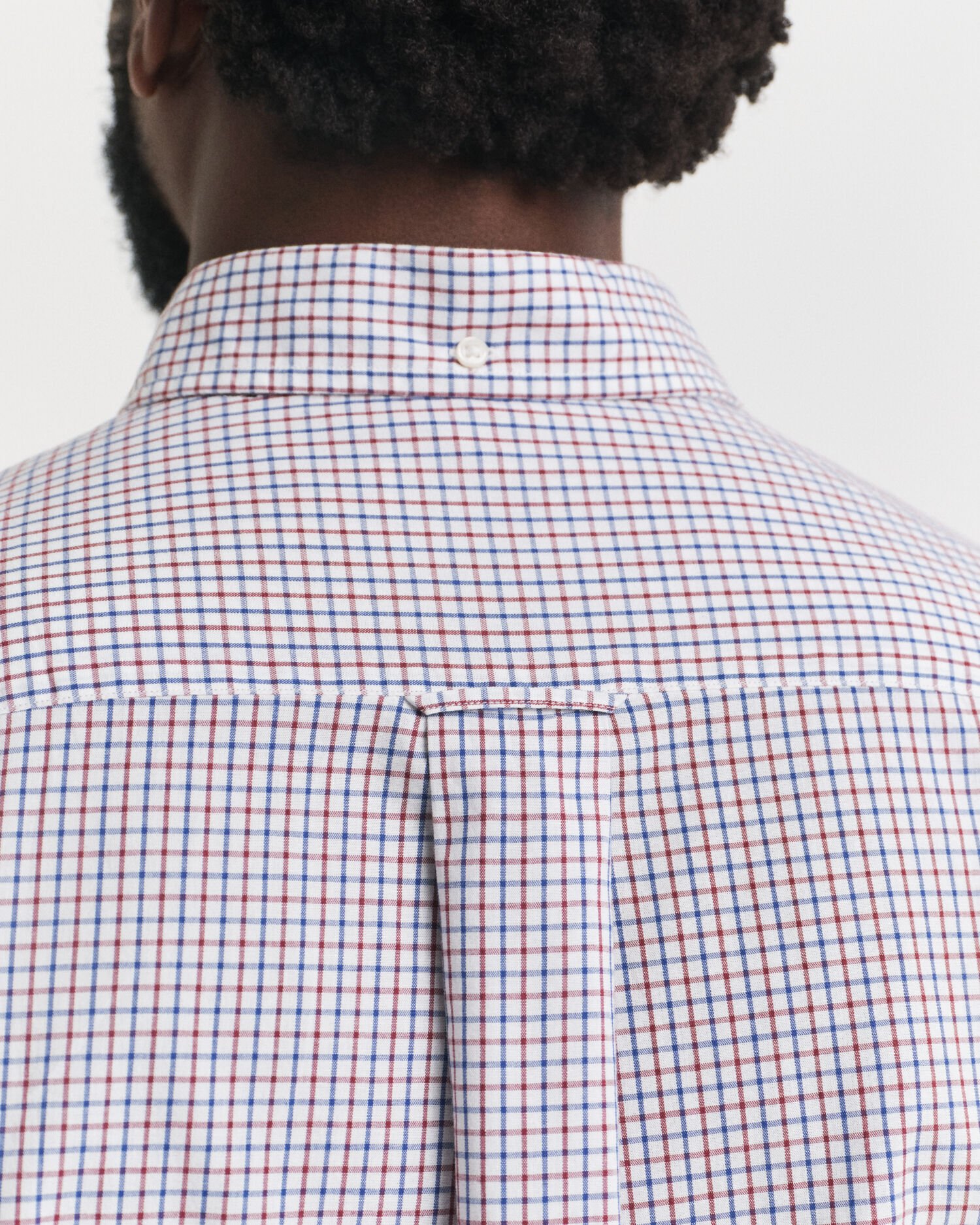 Regular Fit Micro Checked Classic Poplin Shirt