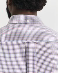Regular Fit Micro Checked Classic Poplin Shirt
