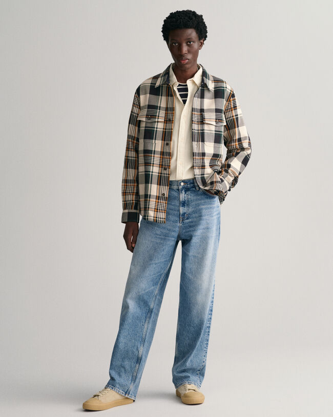 Checked Heavy Twill Overshirt