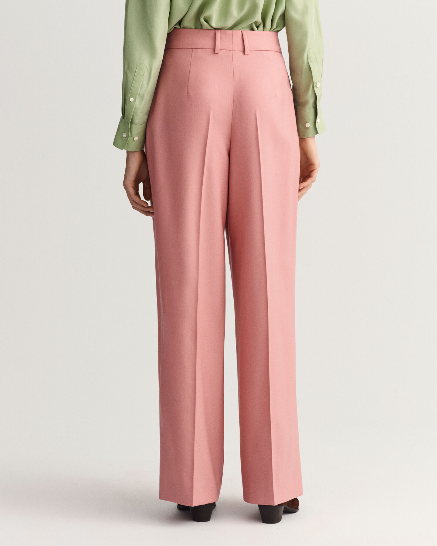 High-Waisted Pleated Wide Pants