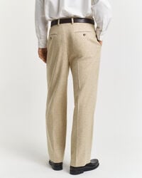 Relaxed Fit Nepps Herringbone Suit Pants