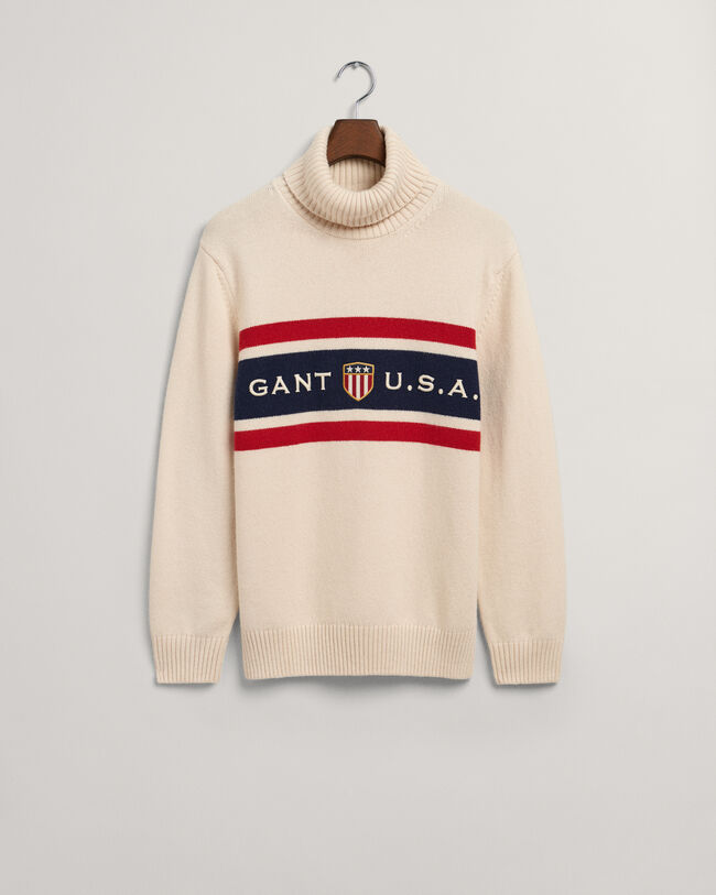 Banner Shield Rollneck Sweater