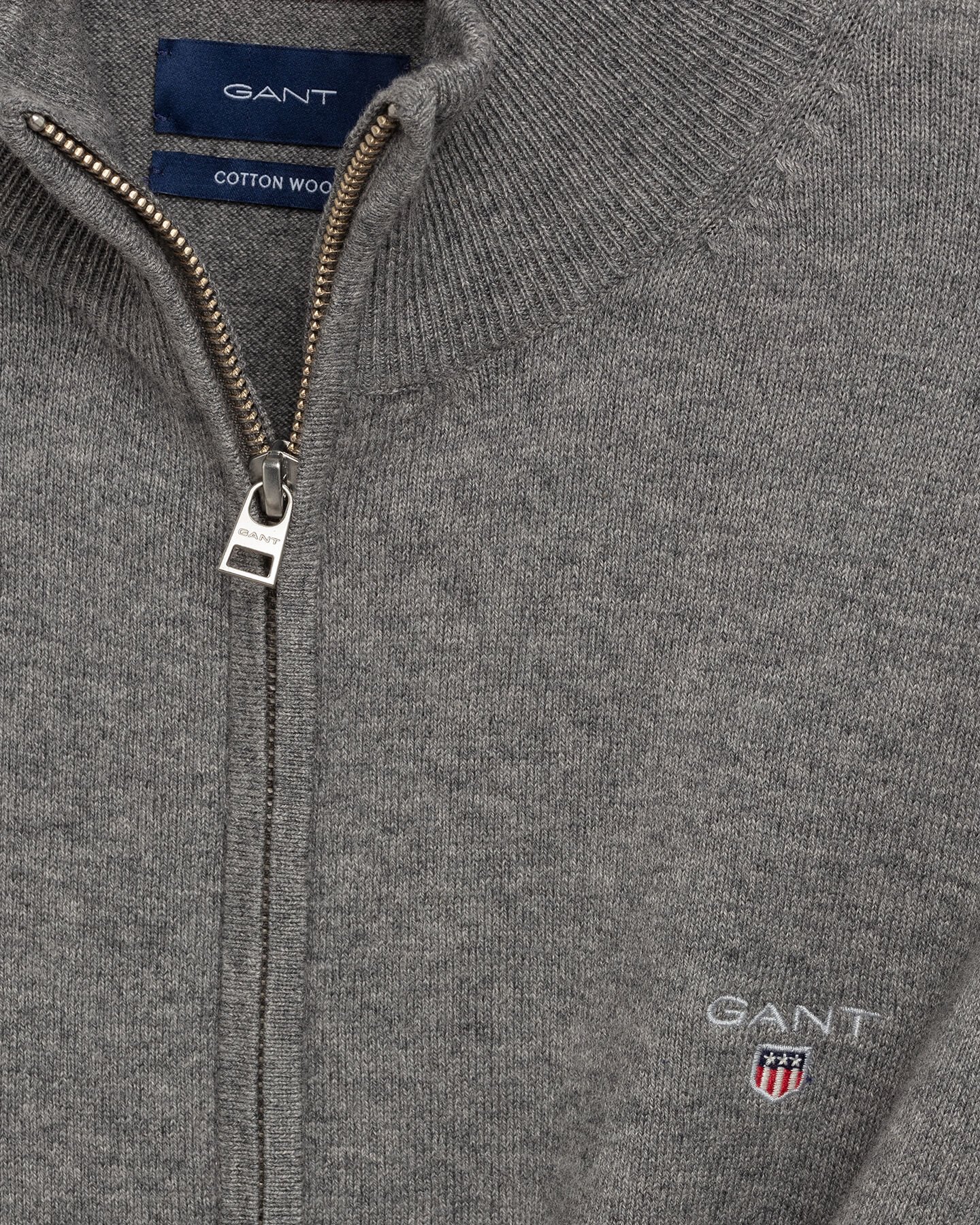 Cotton Wool Zip Cardigan