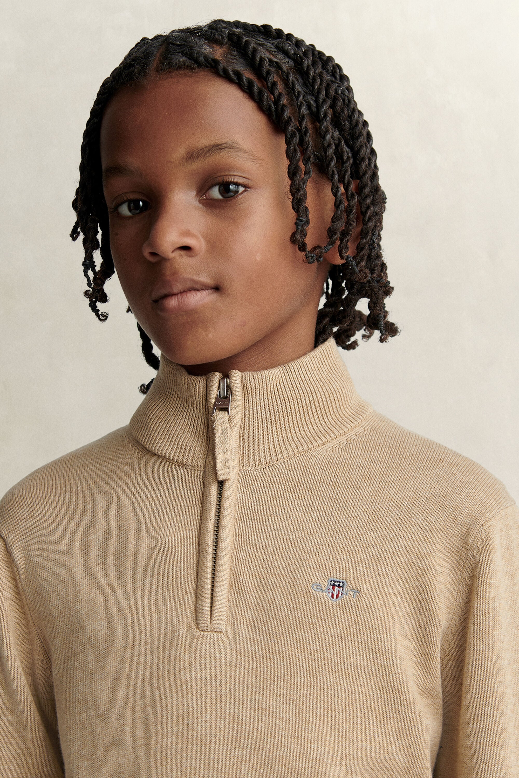 Teen Boys Shield Half-Zip Sweater