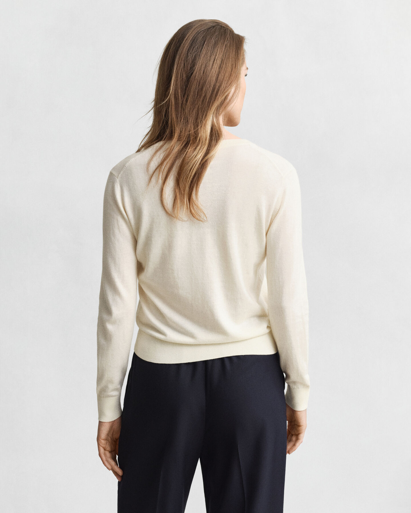 Lightweight Knit Crew Neck Cardigan