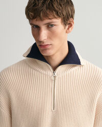 Rib Half-Zip Sweater