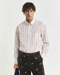 Relaxed Fit Striped Heritage Poplin Shirt