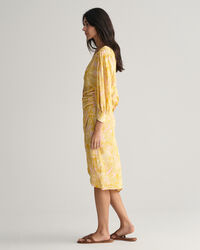 Regular Fit Magnolia Print Wrap Dress