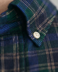 Regular Fit Checked Corduroy Shirt