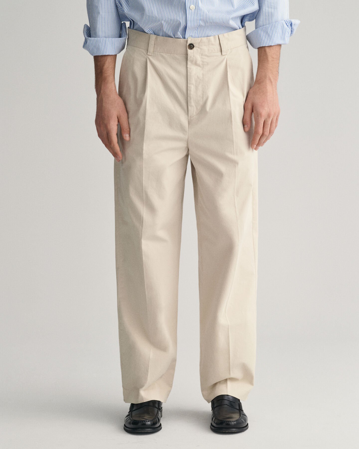 Relaxed Fit Peached Cotton Chinos