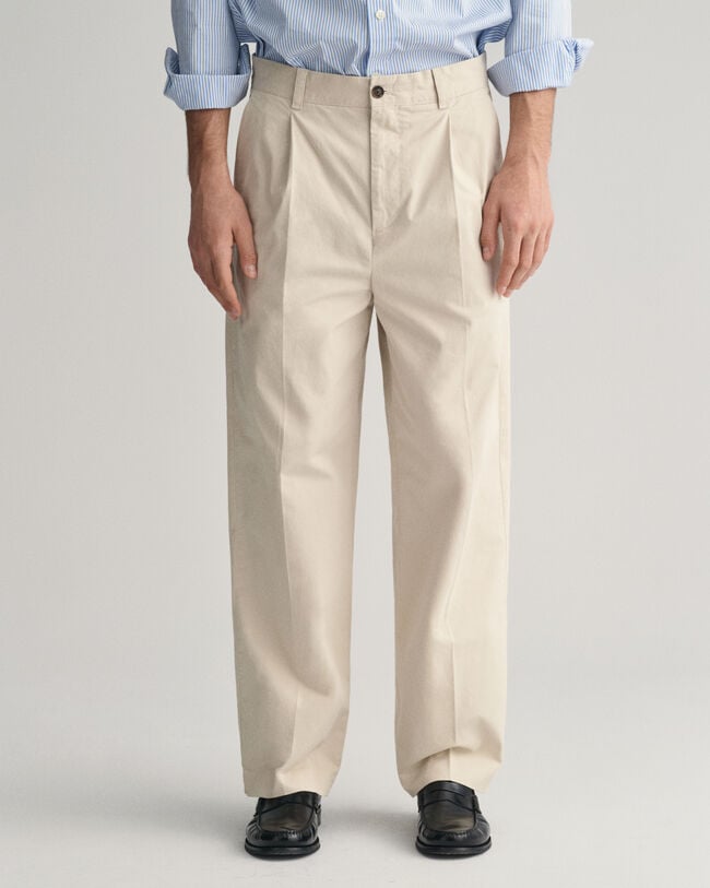 Relaxed Fit Peached Cotton Chinos