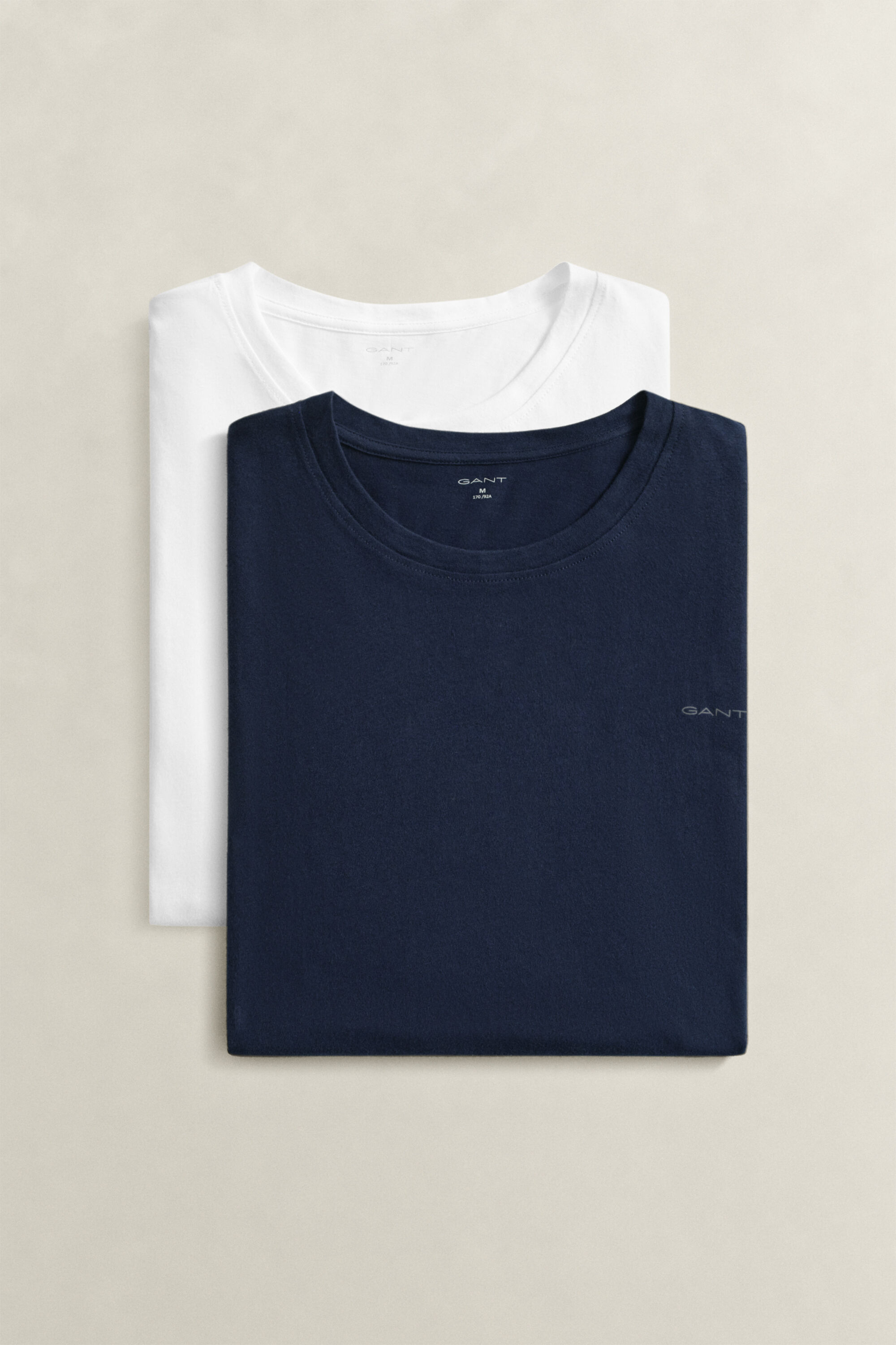 2-Pack Crew Neck T-Shirts — NAVY / WHITE