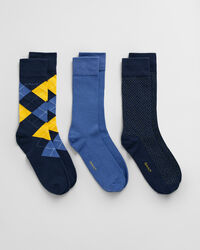 3-Pack Argyle Socks Gift Box