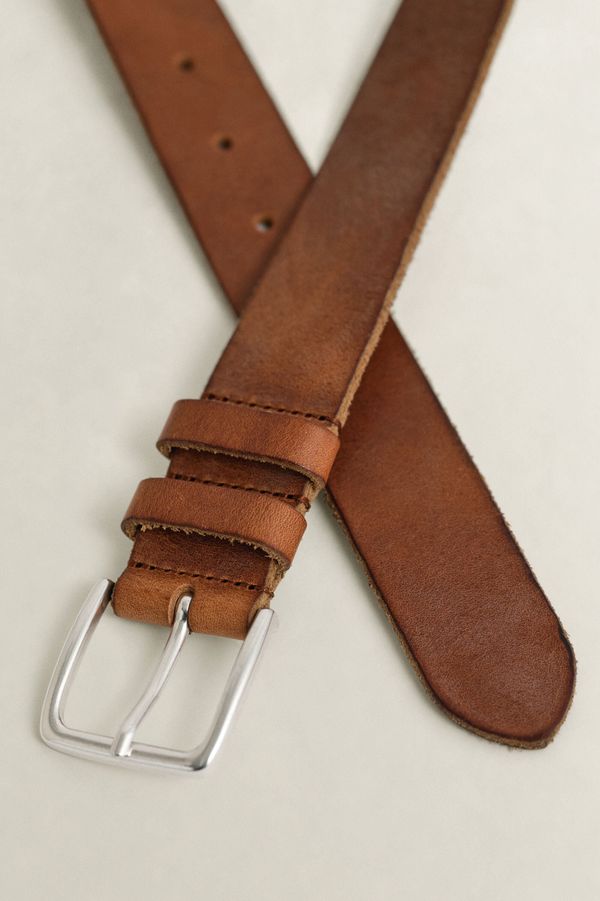Tumbled Leather Belt