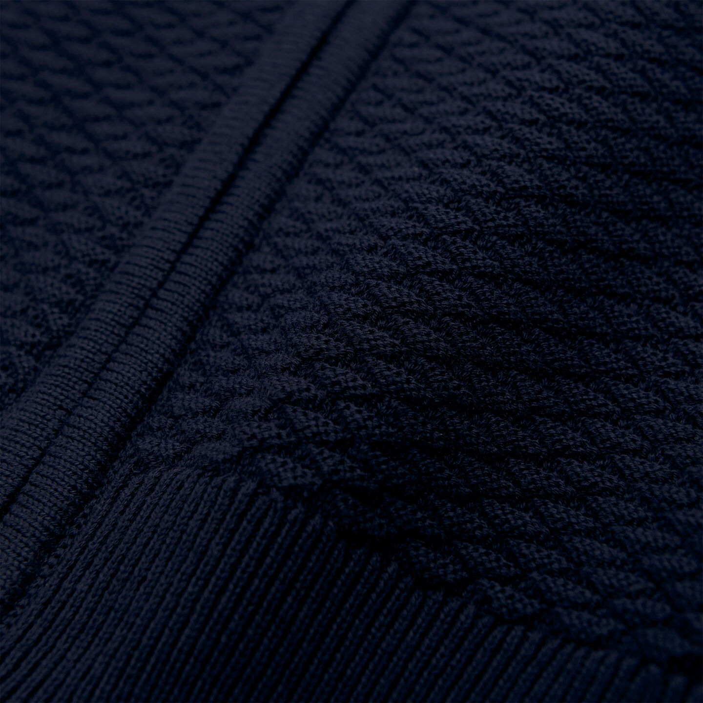 Triangle Texture Full-Zip Sweater