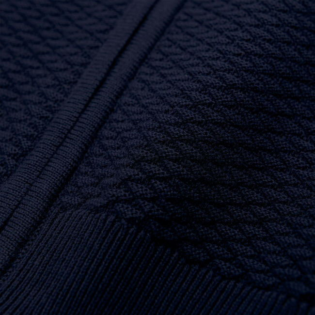 Triangle Texture Full-Zip Sweater