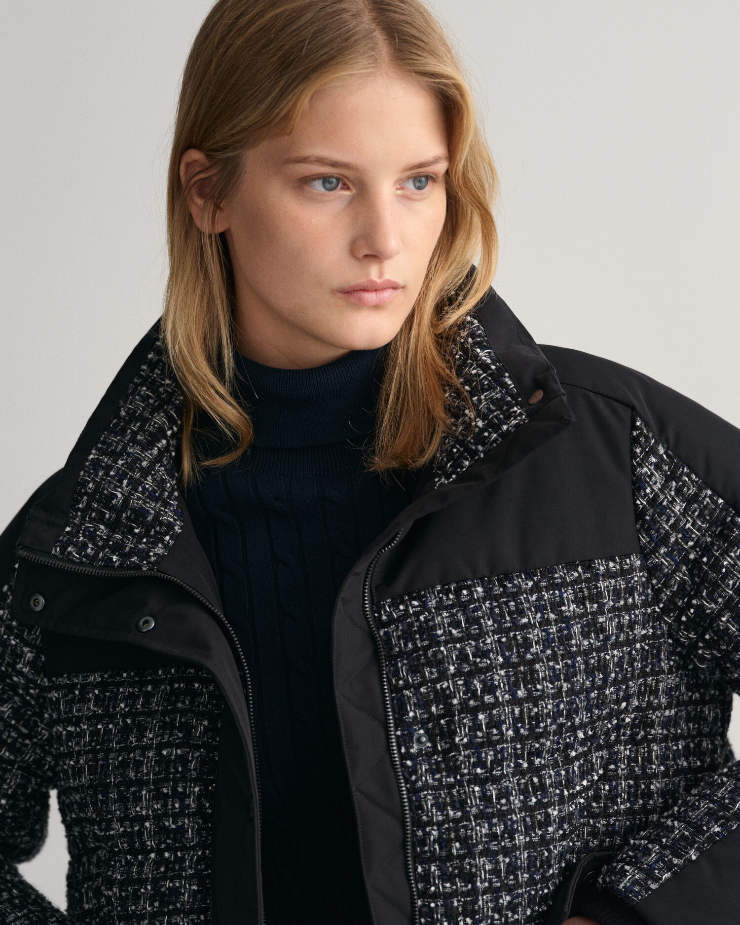 Tweed Down Jacket - GANT