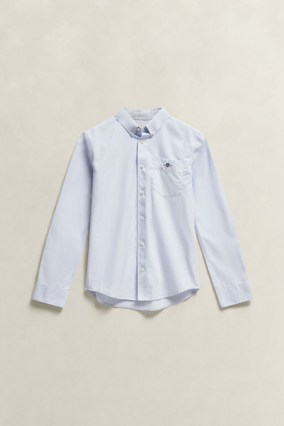 Teen Boys Shield Poplin Shirt — LIGHT BLUE