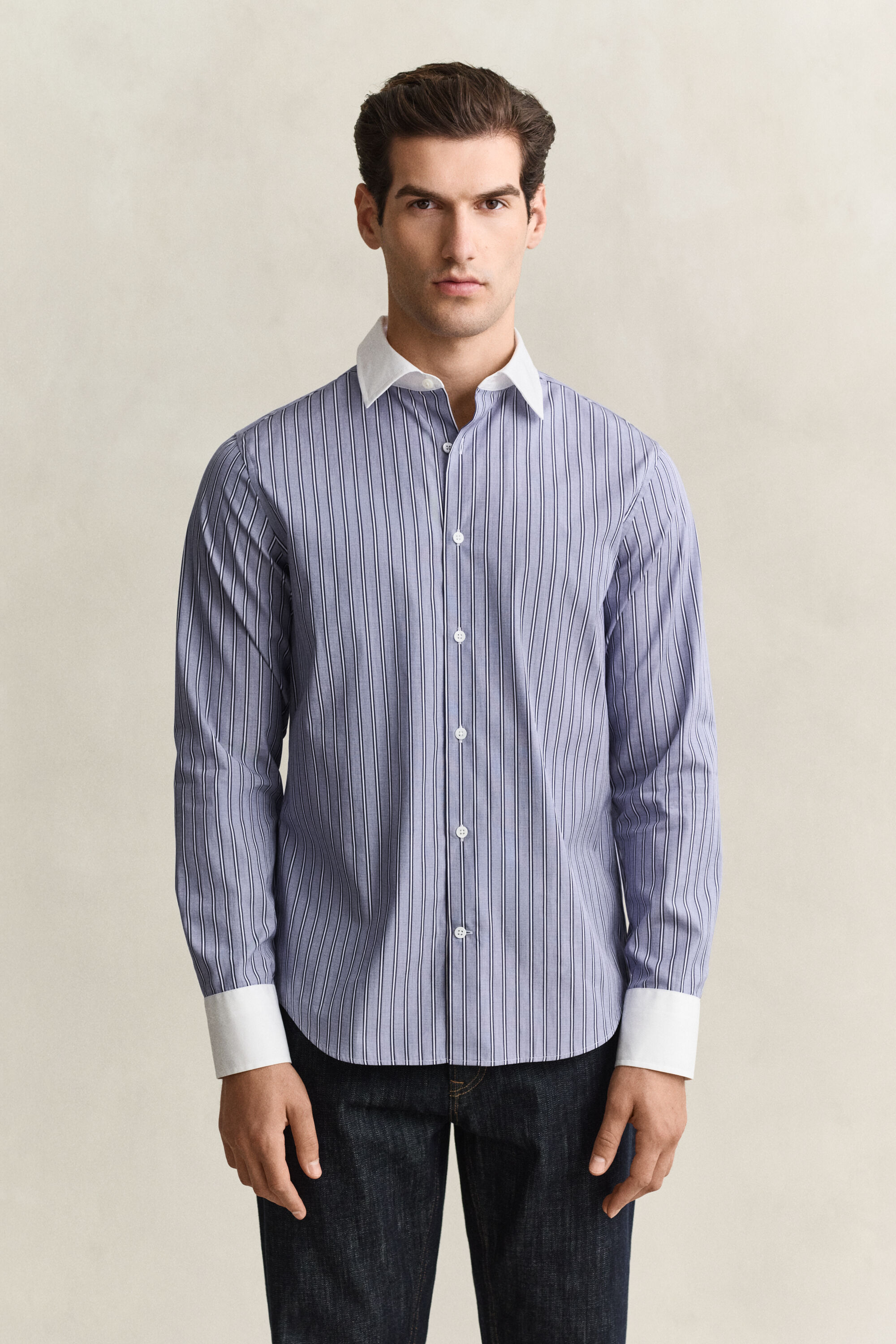 Fil-à-fil Striped Shirt