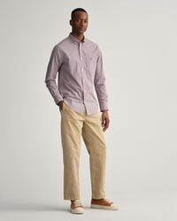 Regular Fit Poplin Micro Gingham Shirt