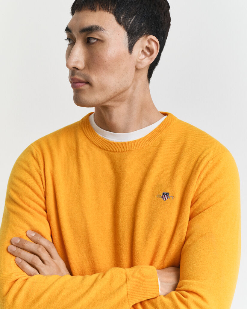 Superfine Lambswool Crew Neck Sweater
