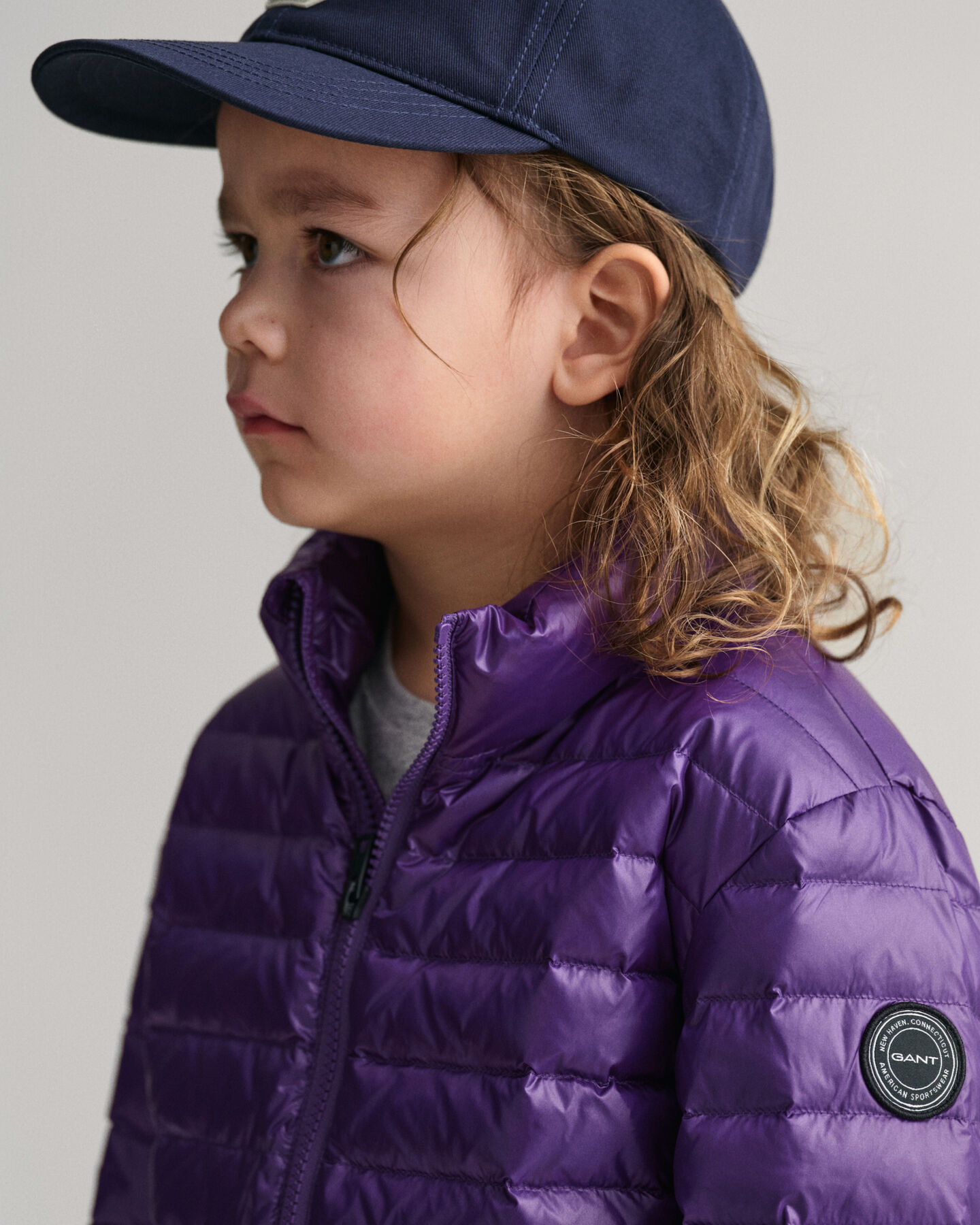 Kids Shiny Lightweight Padded Down Jacket
