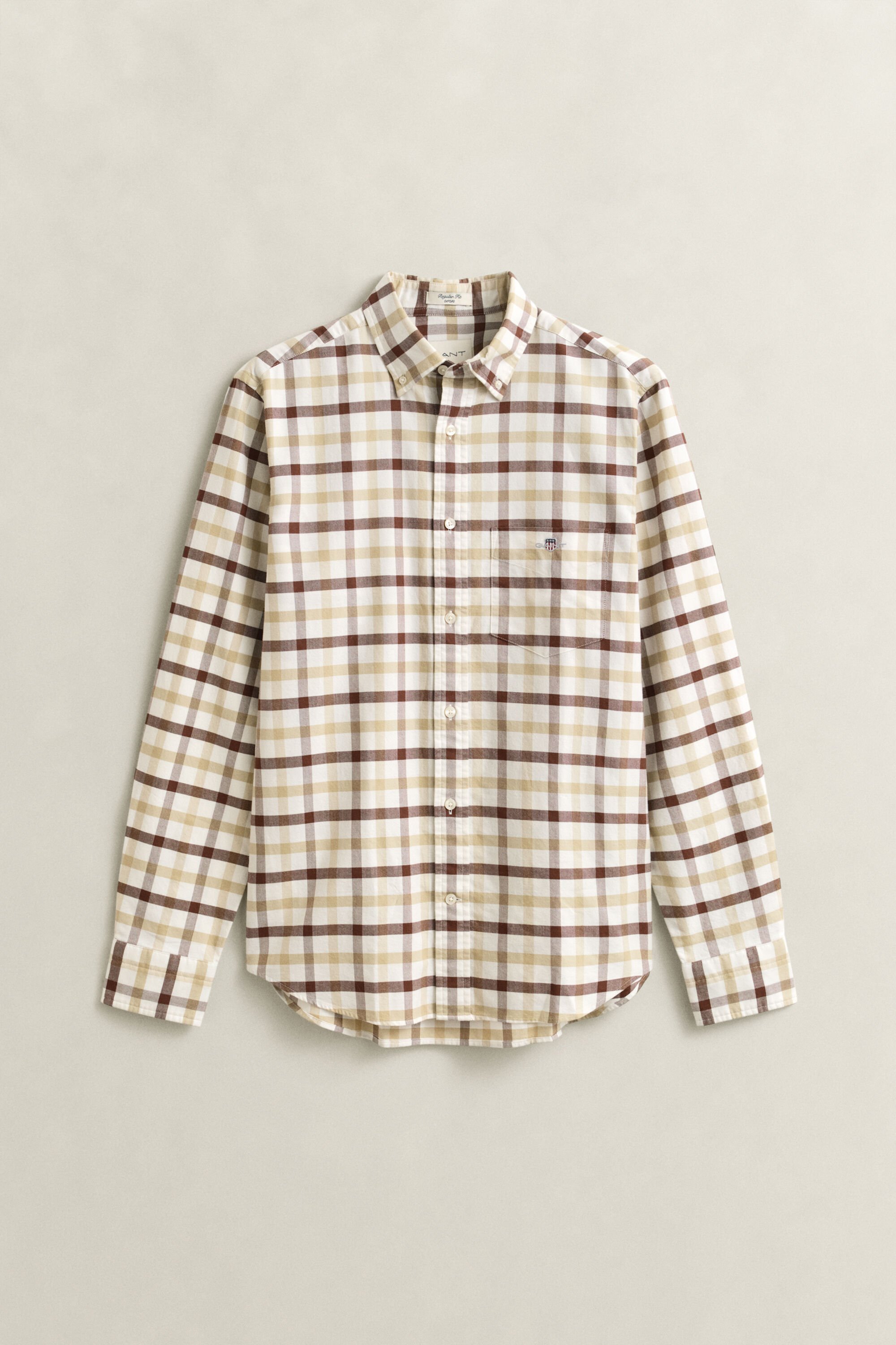 Regular Fit Checked Oxford Shirt