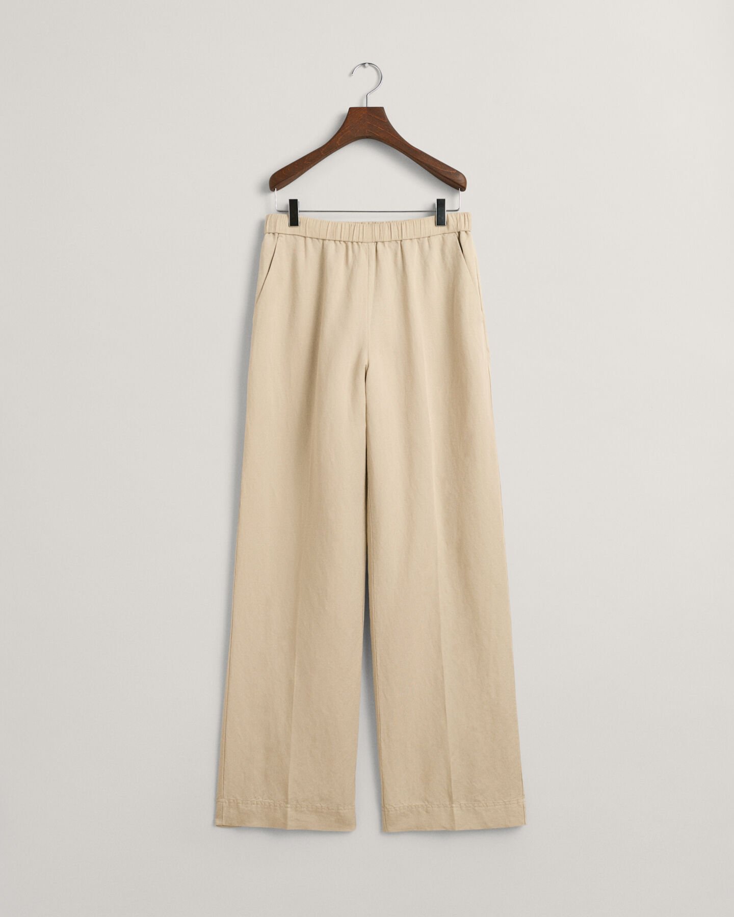 Relaxed Fit Linen Blend Pull-On Pants