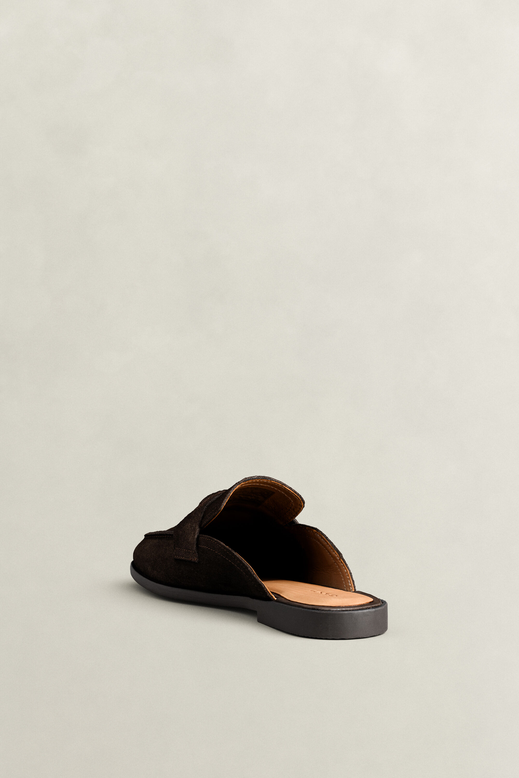 Gimble Suede Mules — DARK BROWN