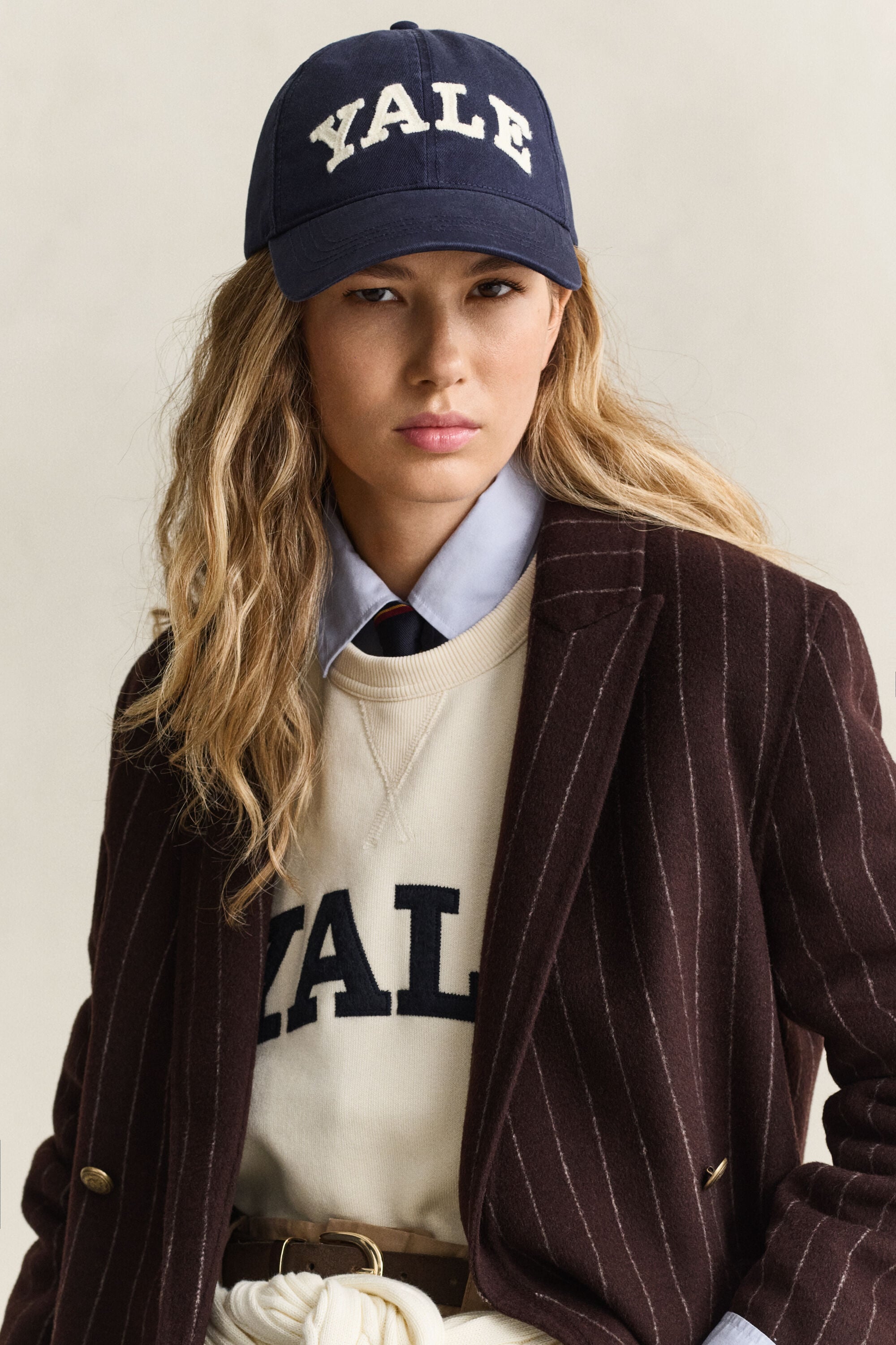 Gant x Yale Pinstriped Handstitched Blazer